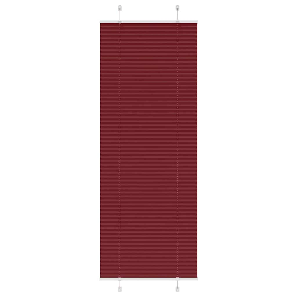 Store plissé rouge bordeaux 70x200 cm largeur du tissu 69,4 cm