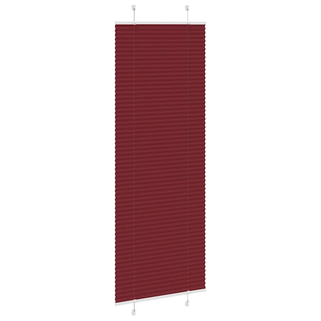 Store plissé rouge bordeaux 70x200 cm largeur du tissu 69,4 cm