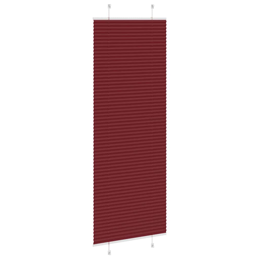 Store plissé rouge bordeaux 70x200 cm largeur du tissu 69,4 cm