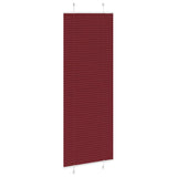 Store plissé rouge bordeaux 75x200 cm largeur du tissu 74,4 cm