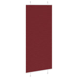 Store plissé rouge bordeaux 90x200 cm largeur du tissu 89,4 cm