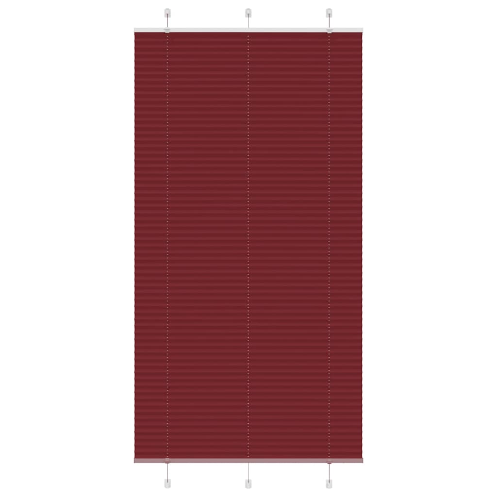 Store plissé rouge bordeaux 105x200 cm largeur du tissu 104,4cm