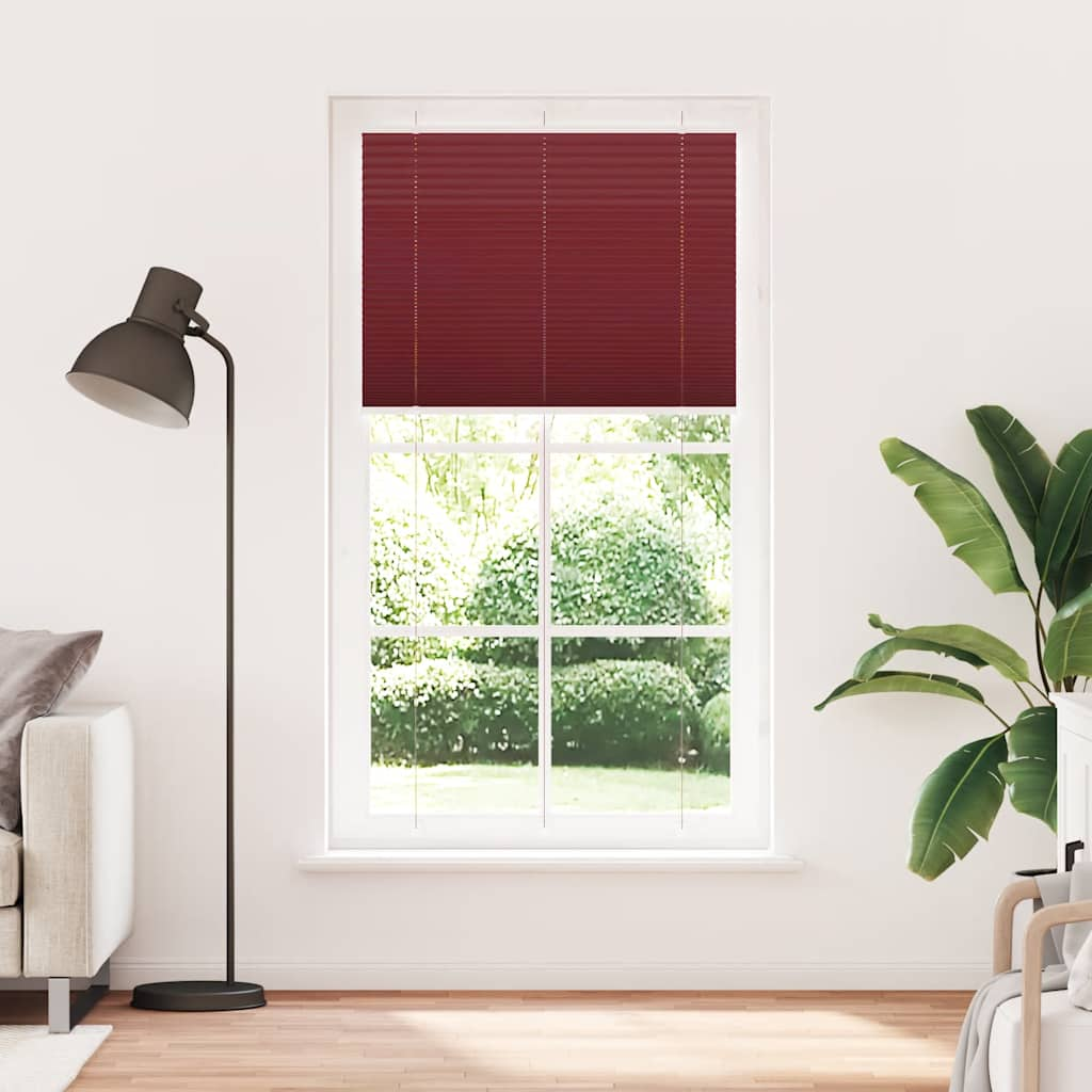 Store plissé rouge bordeaux 110x200 cm largeur du tissu 109,4cm