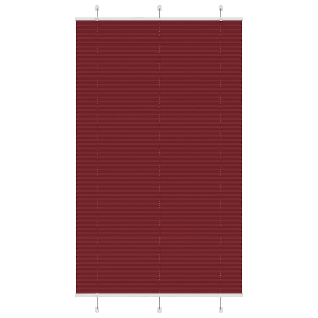 Store plissé rouge bordeaux 115x200 cm largeur du tissu 114,4cm