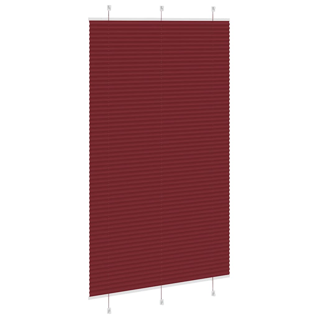 Store plissé rouge bordeaux 115x200 cm largeur du tissu 114,4cm