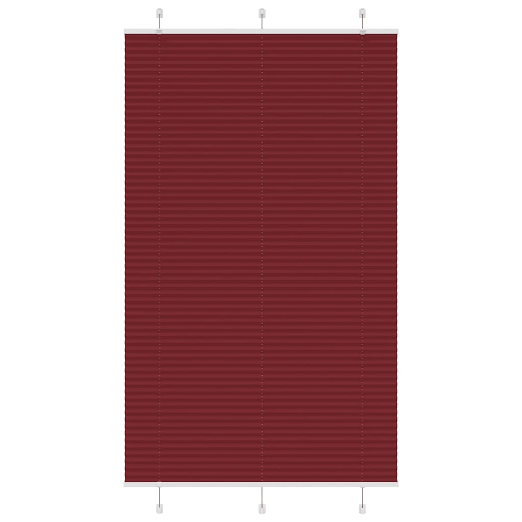 Store plissé rouge bordeaux 120x200 cm largeur du tissu 119,4cm