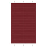 Store plissé rouge bordeaux 120x200 cm largeur du tissu 119,4cm