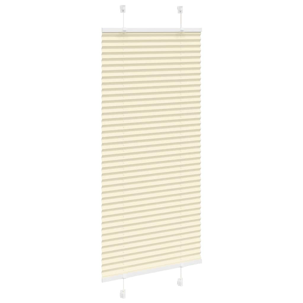 Store plissé crème 55x100 cm largeur du tissu 54,4 cm polyester