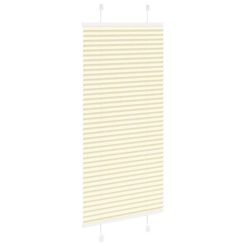 Store plissé crème 55x100 cm largeur du tissu 54,4 cm polyester