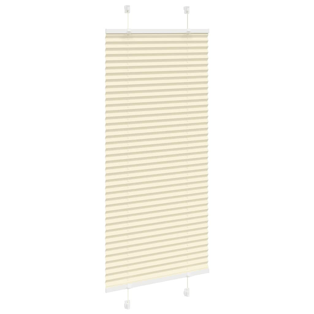 Store plissé crème 65x100 cm largeur du tissu 64,4 cm polyester