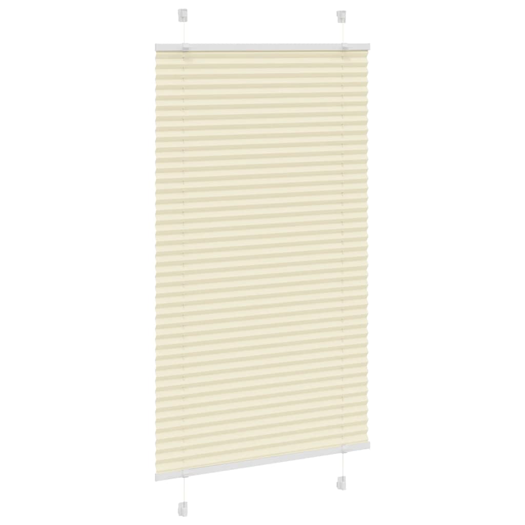 Store plissé crème 75x100 cm largeur du tissu 74,4 cm polyester