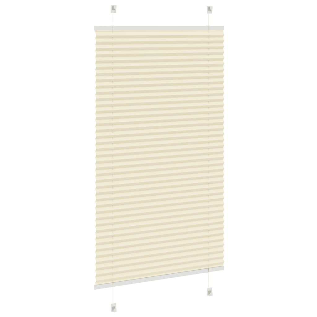 Store plissé crème 80x100 cm largeur du tissu 79,4 cm polyester