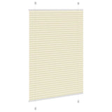 Store plissé crème 100x100 cm largeur du tissu 99,4cm polyester