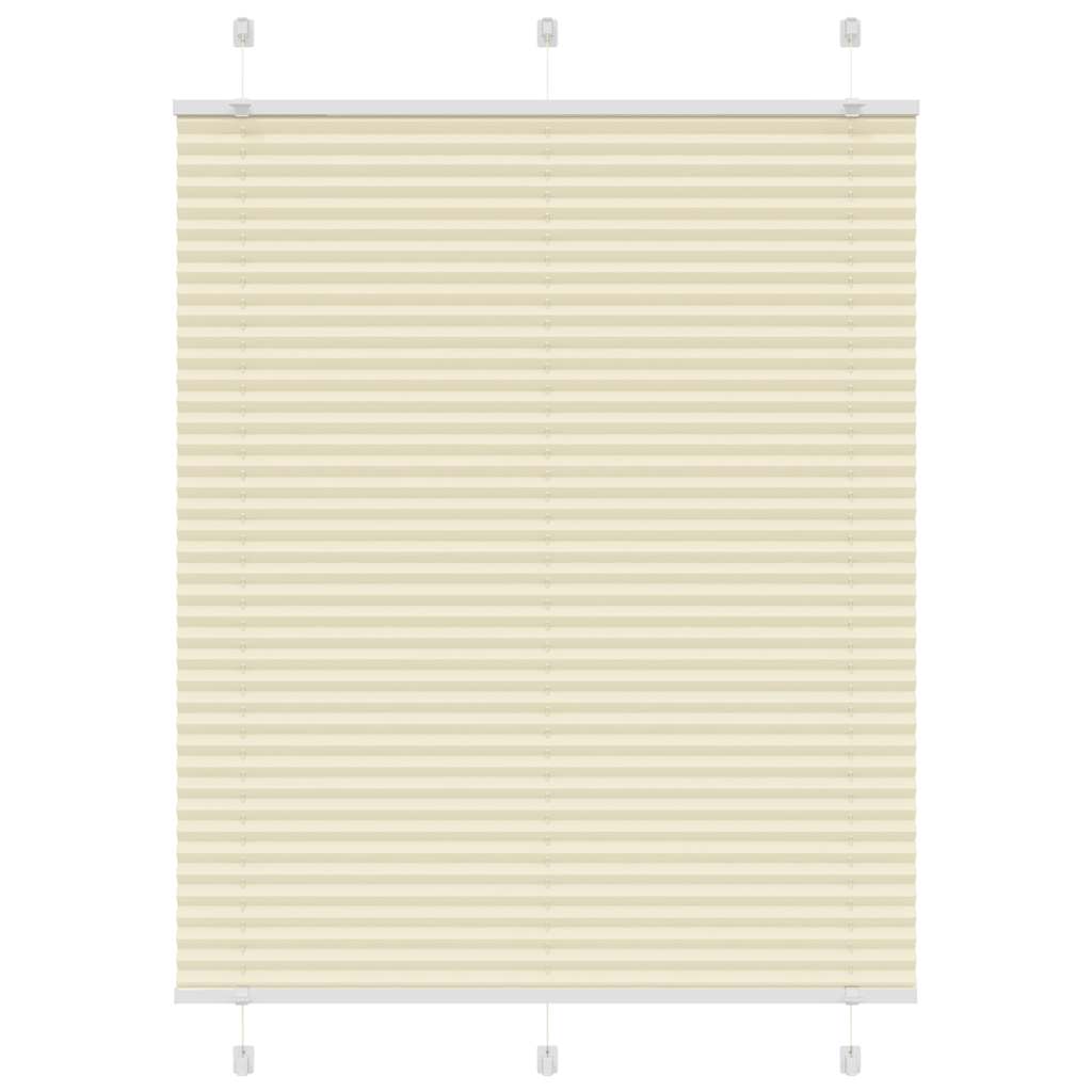 Store plissé crème 105x100cm largeur du tissu 104,4cm polyester