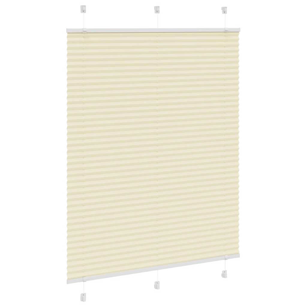 Store plissé crème 105x100cm largeur du tissu 104,4cm polyester