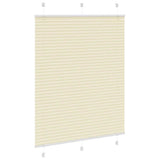 Store plissé crème 105x100cm largeur du tissu 104,4cm polyester