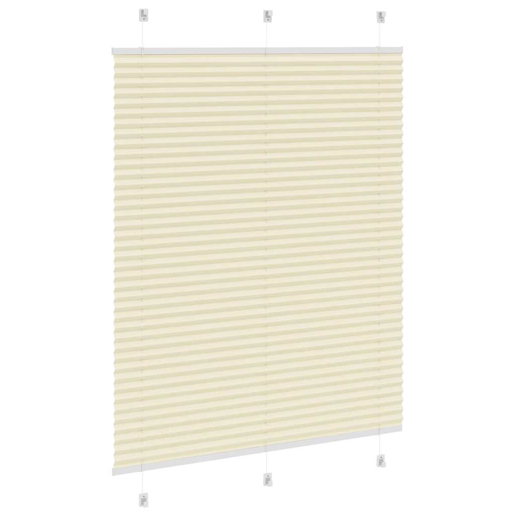 Store plissé crème 105x100cm largeur du tissu 104,4cm polyester