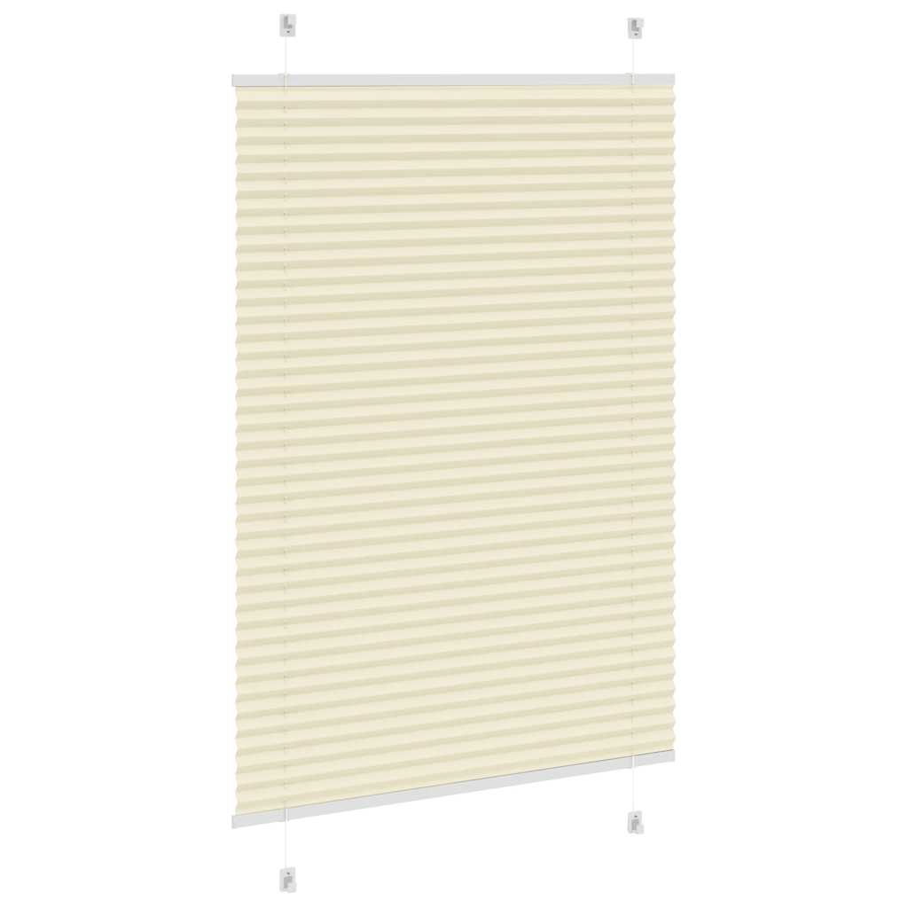 Store plissé crème 85x150 cm largeur du tissu 84,4 cm polyester