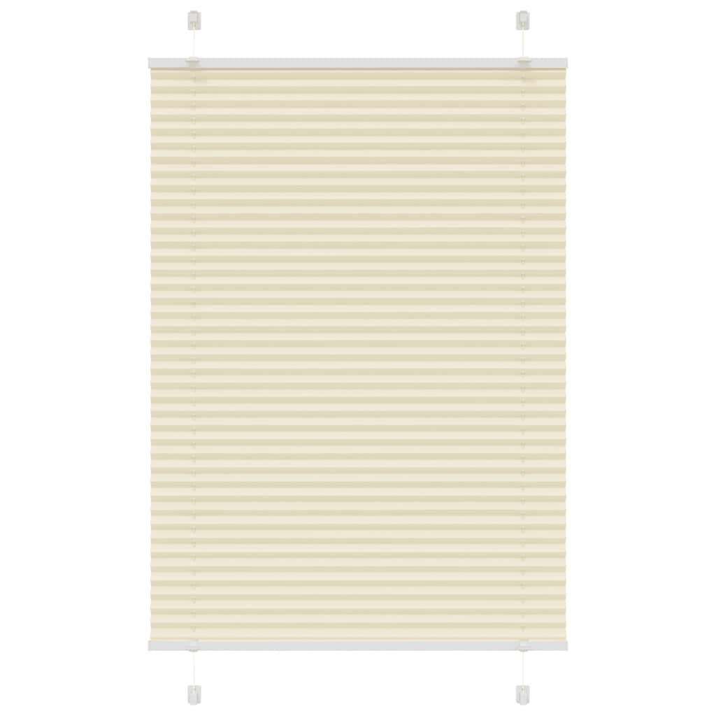 Cream pleated blind 100x150 cm fabric width 99.4cm polyester