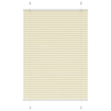 Cream pleated blind 100x150 cm fabric width 99.4cm polyester