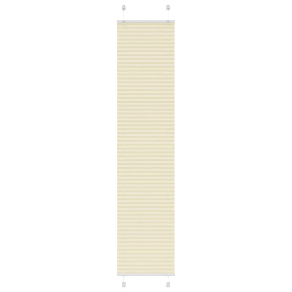 Store plissé crème 40x200 cm largeur du tissu 39,4 cm polyester