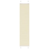 Store plissé crème 40x200 cm largeur du tissu 39,4 cm polyester