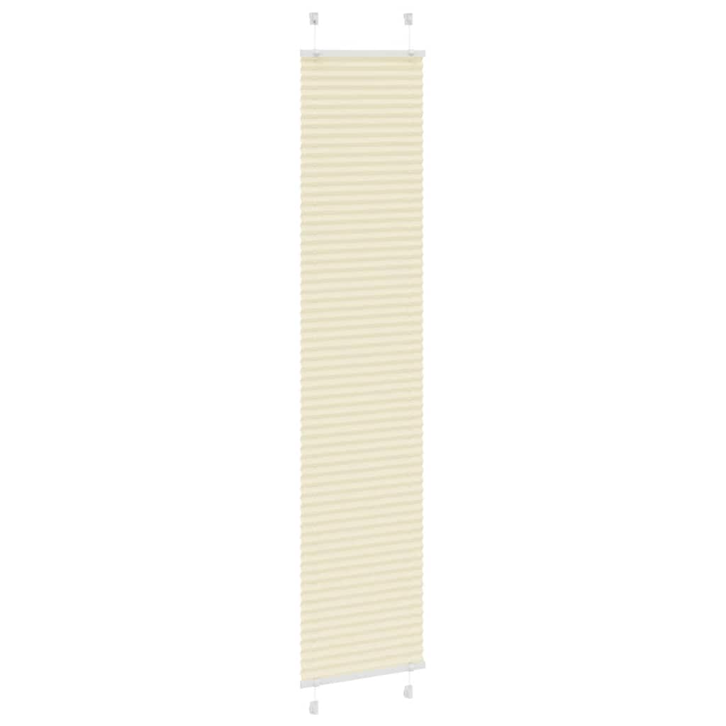 Store plissé crème 40x200 cm largeur du tissu 39,4 cm polyester