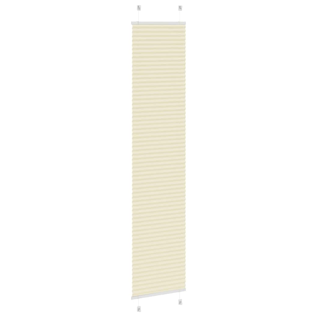 Store plissé crème 40x200 cm largeur du tissu 39,4 cm polyester