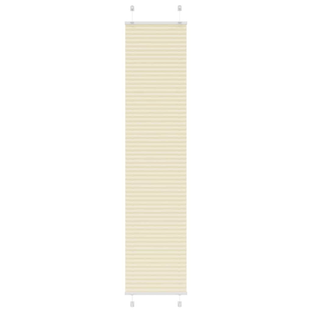 Store plissé crème 45x200 cm largeur du tissu 44,4 cm polyester