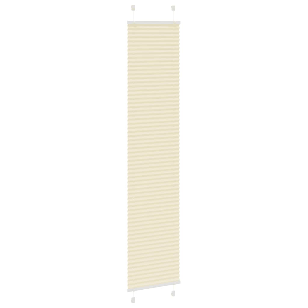 Store plissé crème 45x200 cm largeur du tissu 44,4 cm polyester