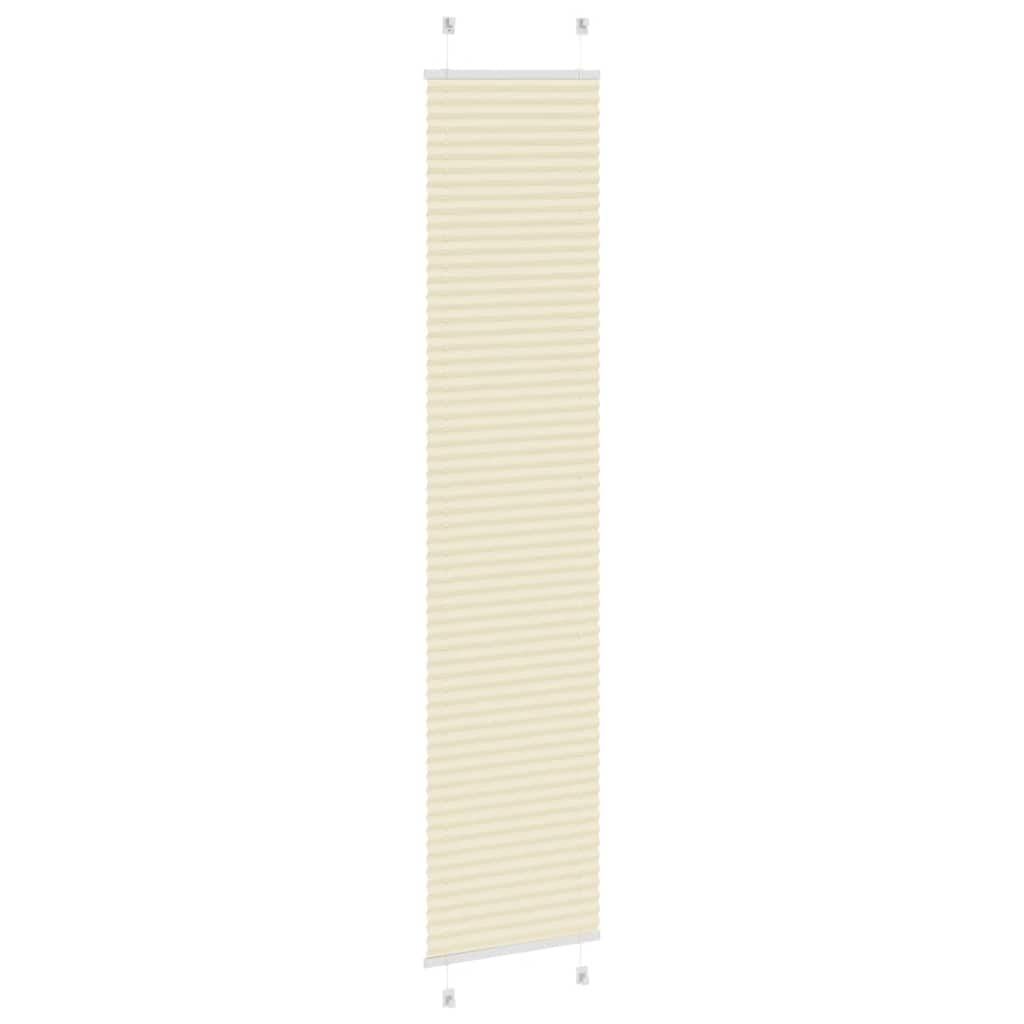 Store plissé crème 50x200 cm largeur du tissu 49,4 cm polyester