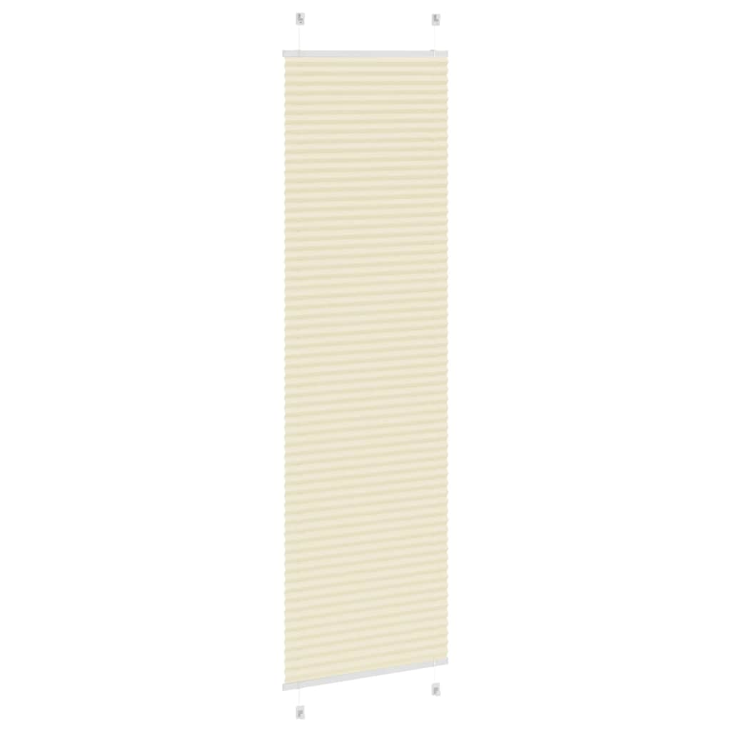 Store plissé crème 55x200 cm largeur du tissu 54,4 cm polyester