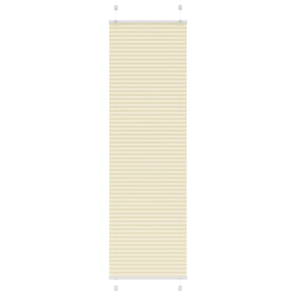 Store plissé crème 60x200 cm largeur du tissu 59,4 cm polyester