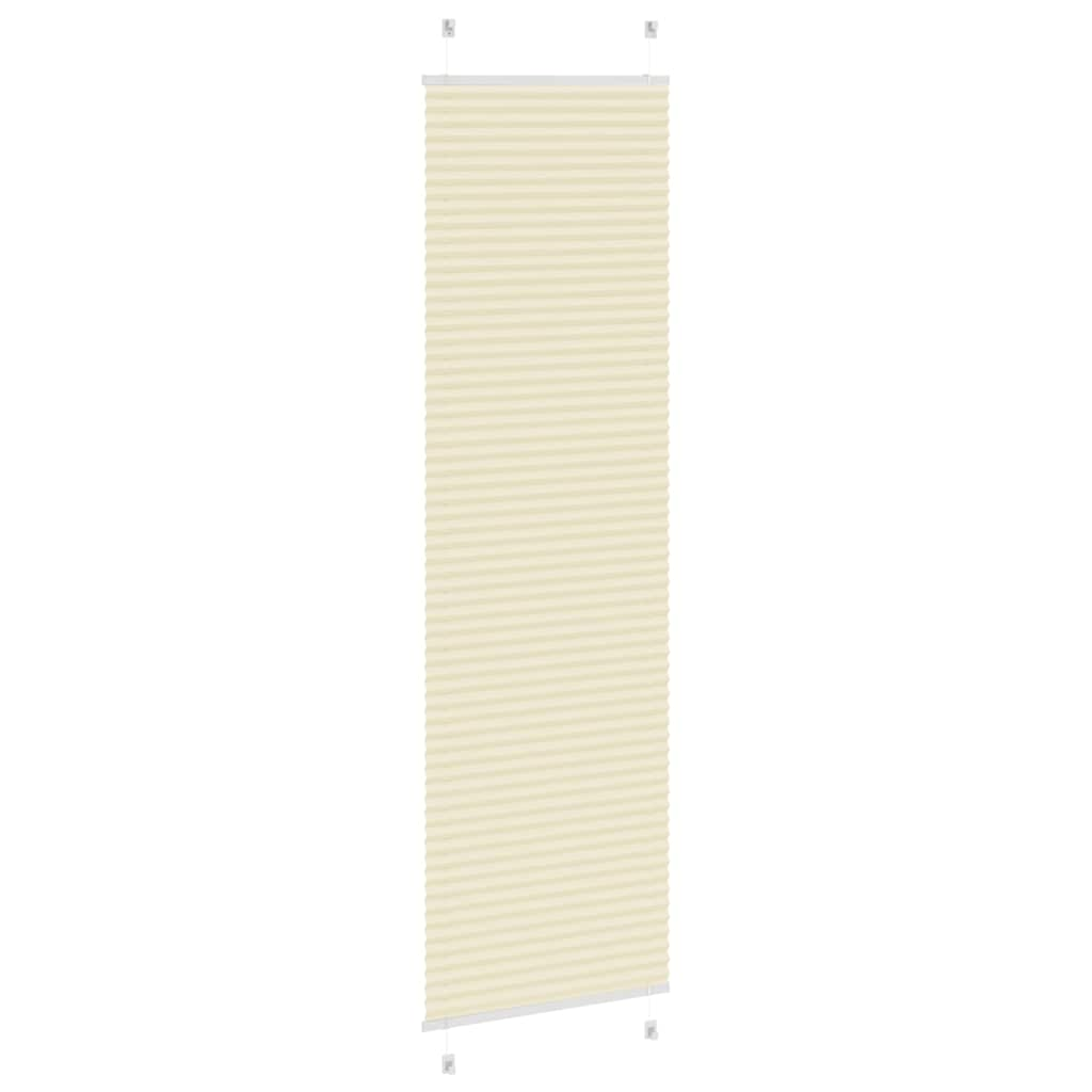 Store plissé crème 60x200 cm largeur du tissu 59,4 cm polyester