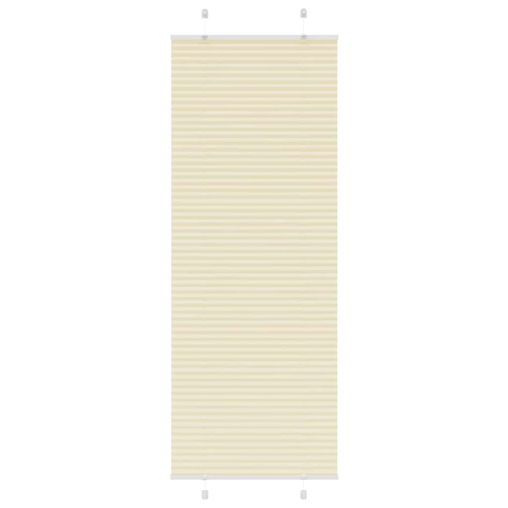 Store plissé crème 70x200 cm largeur du tissu 69,4 cm polyester