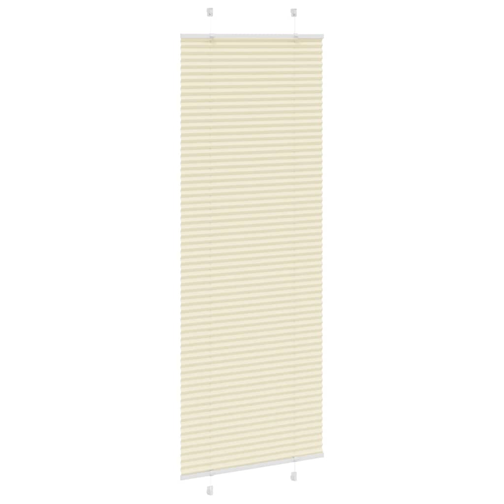 Store plissé crème 70x200 cm largeur du tissu 69,4 cm polyester