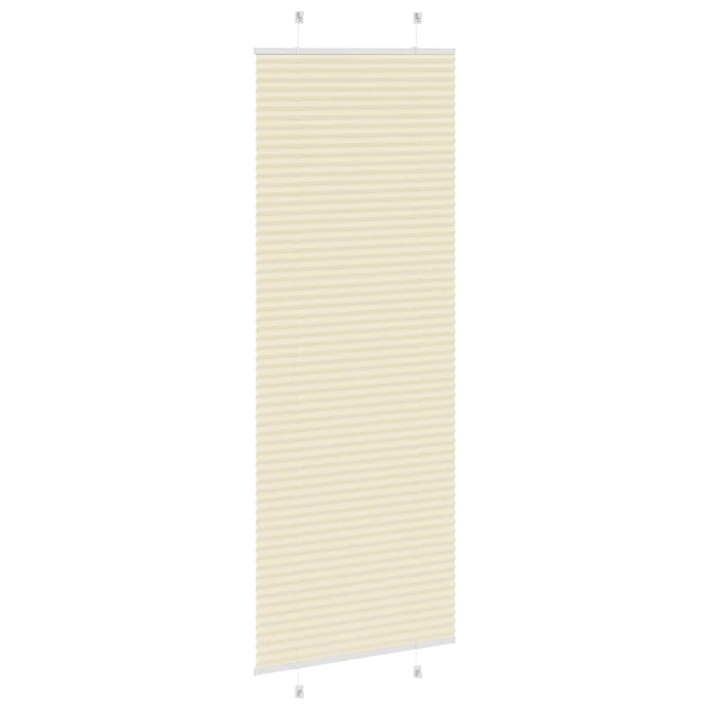 Store plissé crème 70x200 cm largeur du tissu 69,4 cm polyester