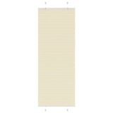 Store plissé crème 75x200 cm largeur du tissu 74,4 cm polyester