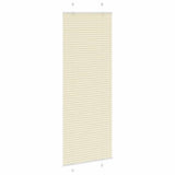 Store plissé crème 75x200 cm largeur du tissu 74,4 cm polyester