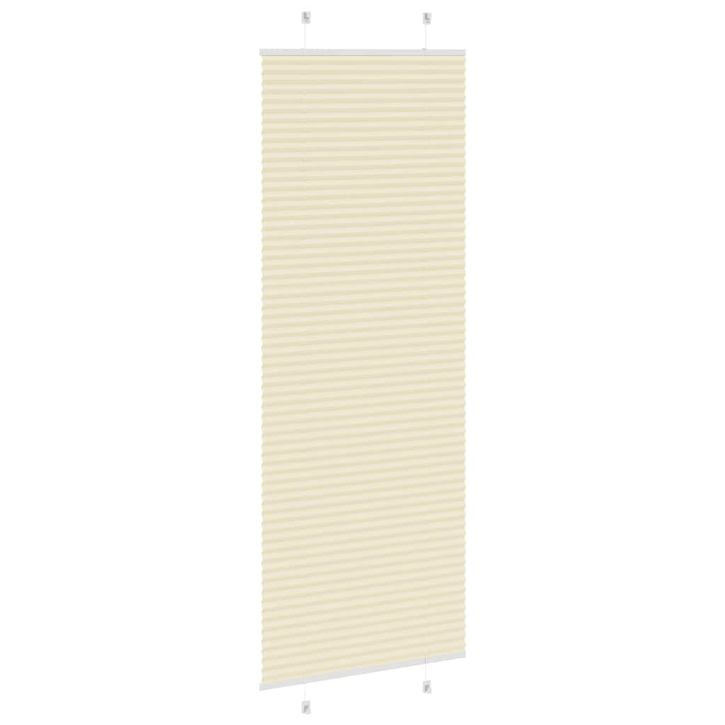 Store plissé crème 80x200 cm largeur du tissu 79,4 cm polyester