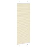 Store plissé crème 80x200 cm largeur du tissu 79,4 cm polyester