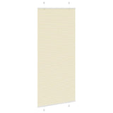 Store plissé crème 85x200 cm largeur du tissu 84,4 cm polyester