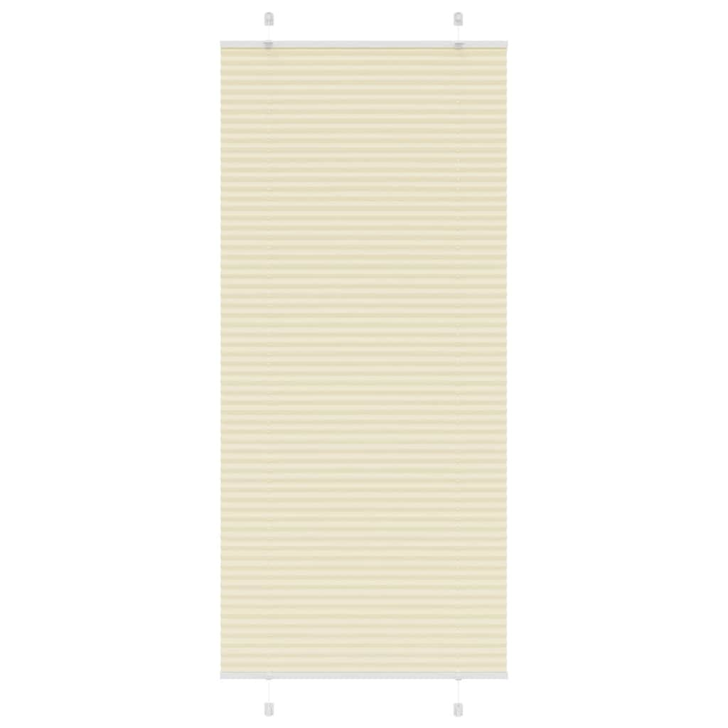 Store plissé crème 90x200 cm largeur du tissu 89,4 cm polyester