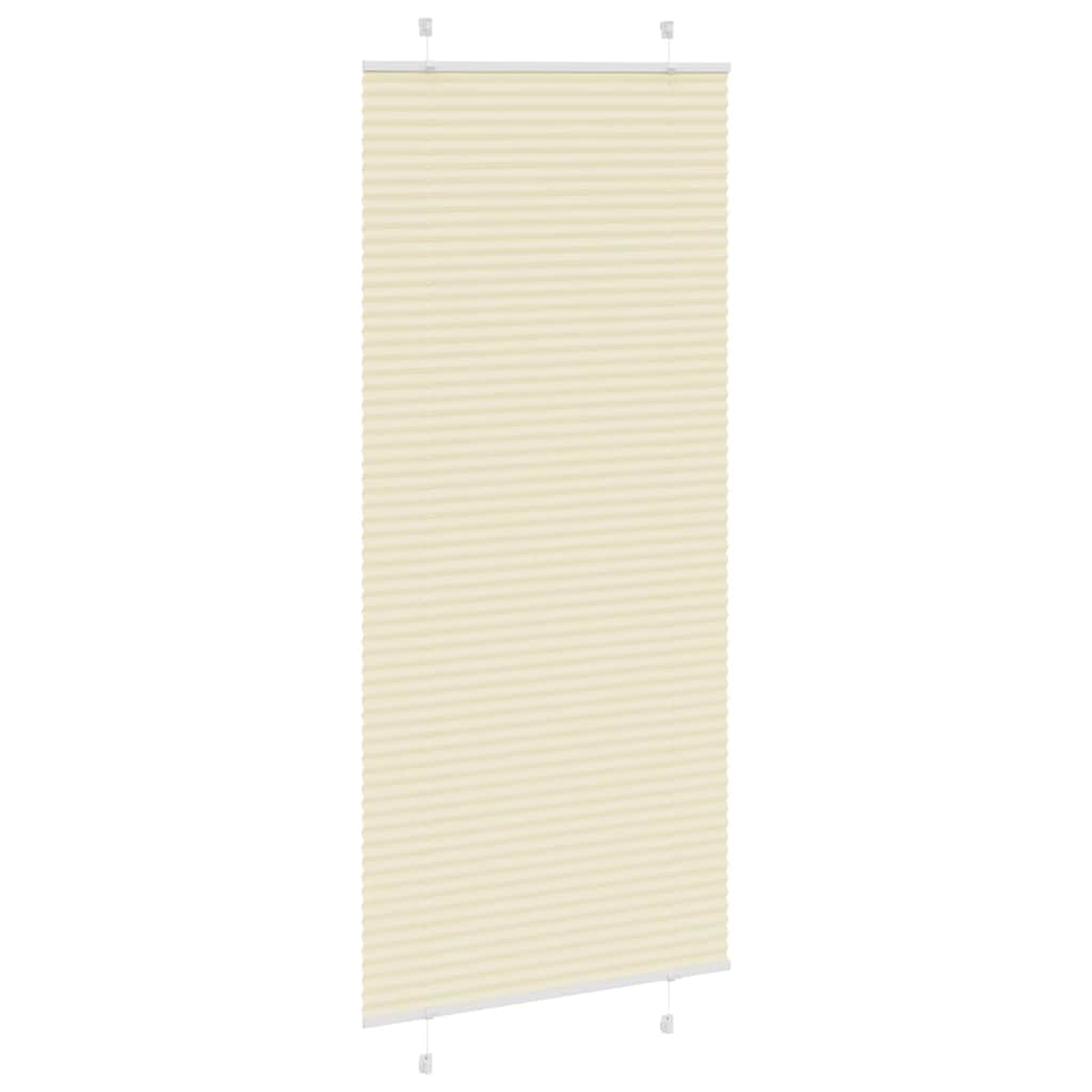 Store plissé crème 90x200 cm largeur du tissu 89,4 cm polyester