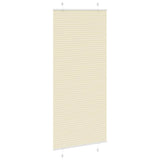 Store plissé crème 90x200 cm largeur du tissu 89,4 cm polyester