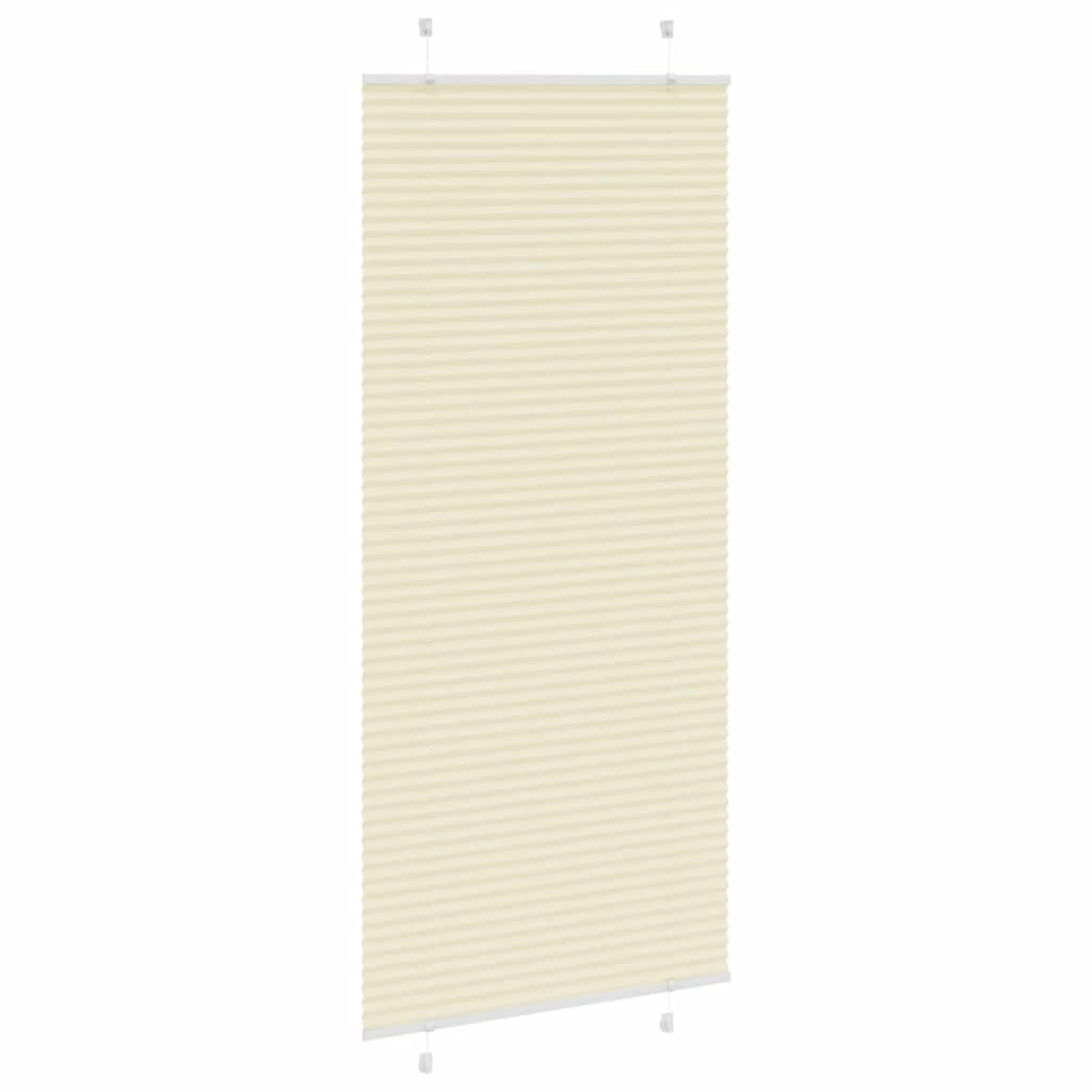 Store plissé crème 90x200 cm largeur du tissu 89,4 cm polyester