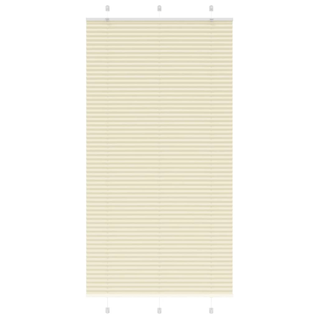 Store plissé crème 105x200cm largeur du tissu 104,4cm polyester