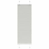 Store plissé gris clair 45x100 cm largeur du tissu 44,4 cm