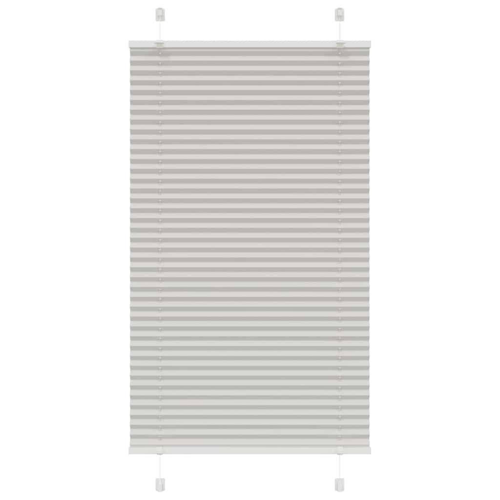 Store plissé gris clair 70x100 cm largeur du tissu 69,4 cm