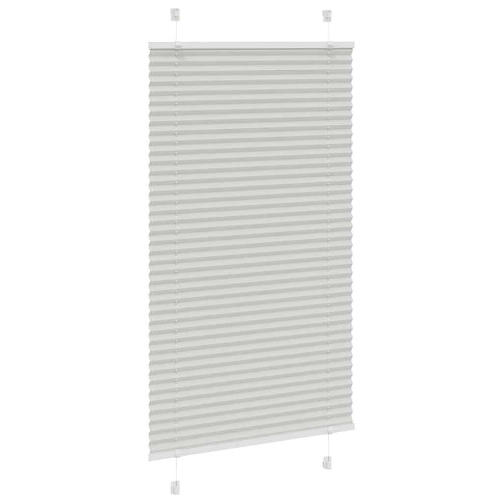 Store plissé gris clair 70x100 cm largeur du tissu 69,4 cm